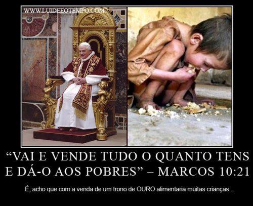 Papa e Jesus Contrastes