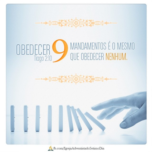 lei de Deus desobedecer um desobedece todos