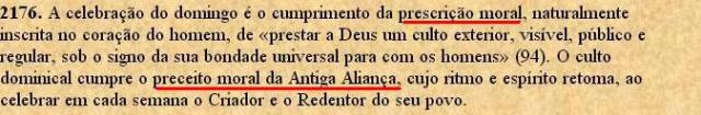 sabado preceito moral