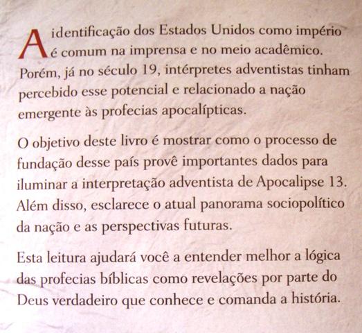 O Ultimo Imperio Contracapa