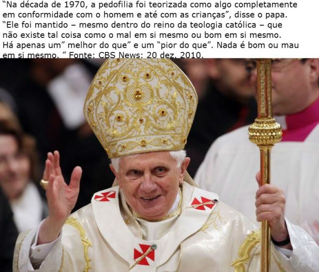 papa defende pedofilia