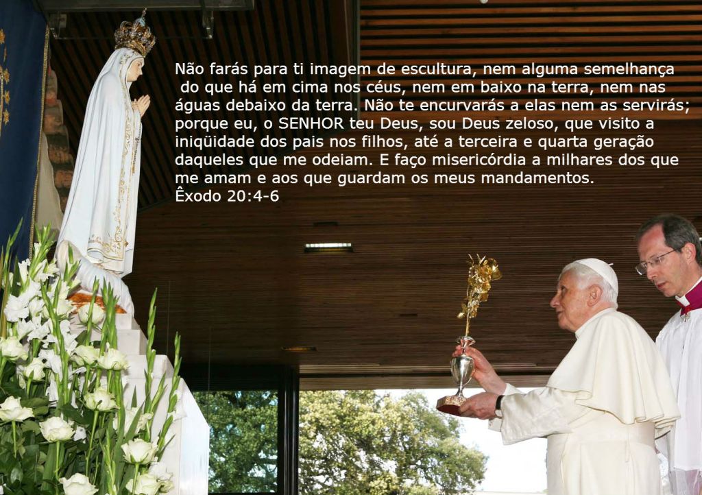 papa bento adora maria