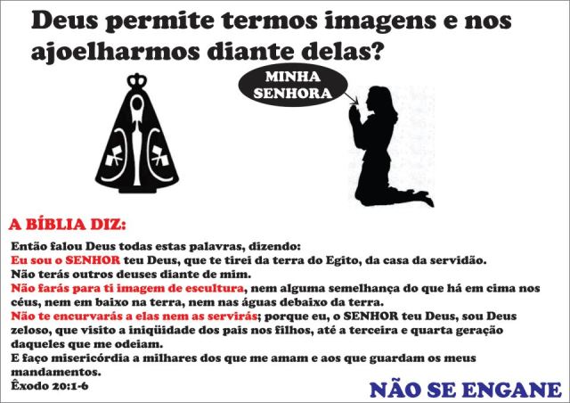 nossa senhora idolatria