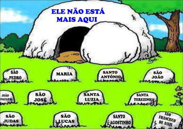 ressurreição de jesus contra idolatria aos santos