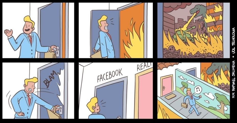 realidade ficcao facebook