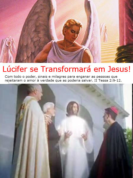 anjo lucifer transformado em jesus