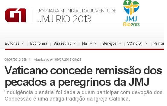 indulgencia Rio JMJ
