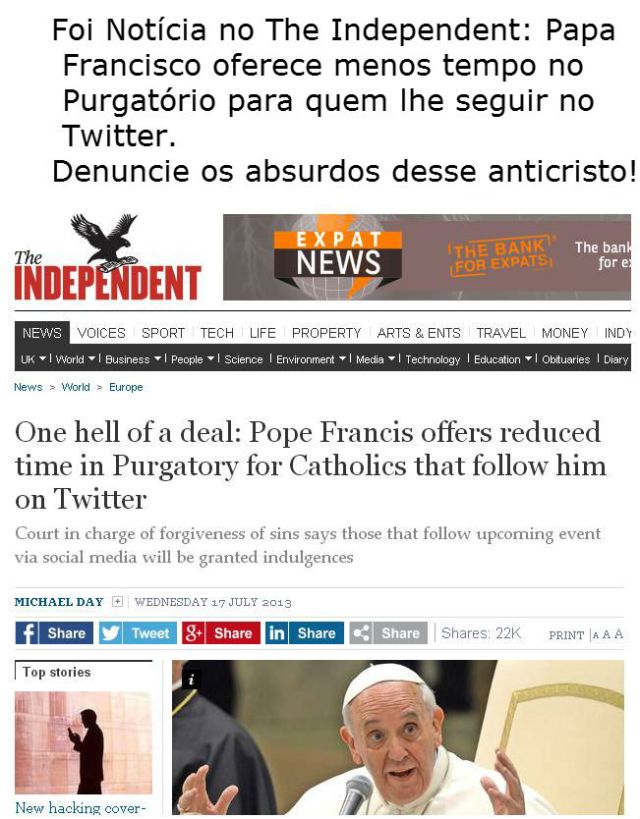 papa purgatorio