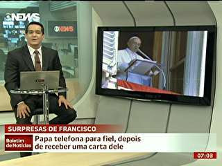 papa francisco telefona