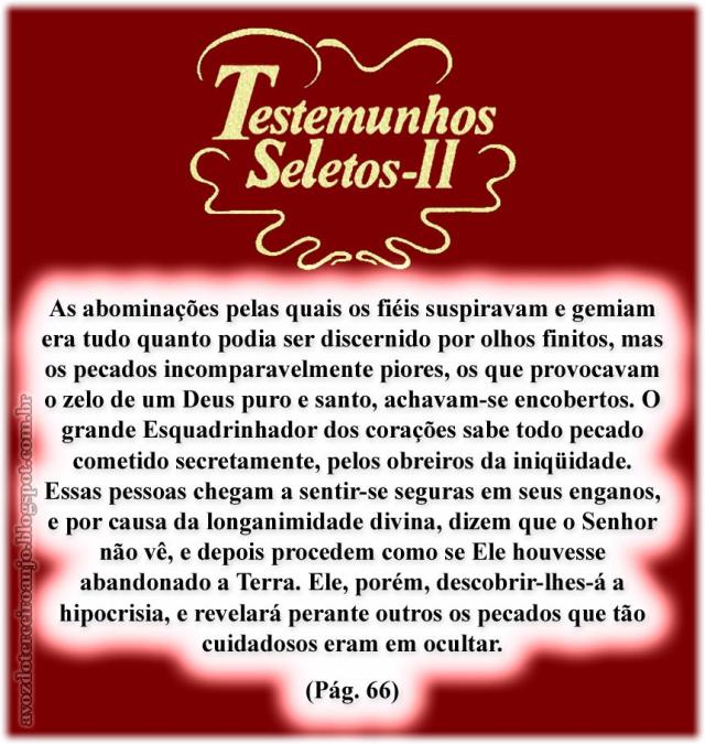 Deus revela pecados