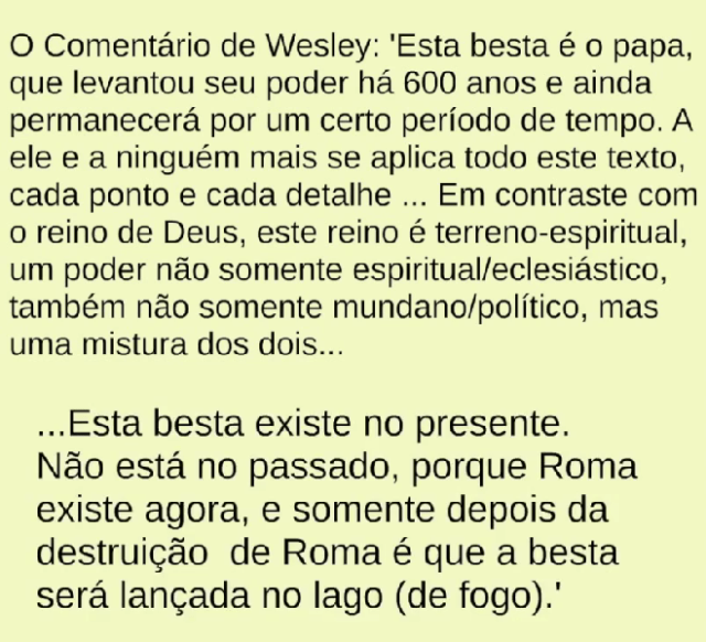 wesley contra anticristo