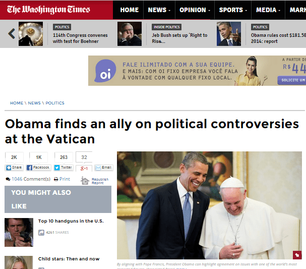 obama e vaticano