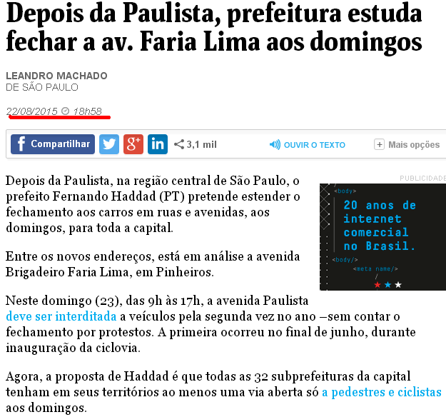 leis dominicais inicio