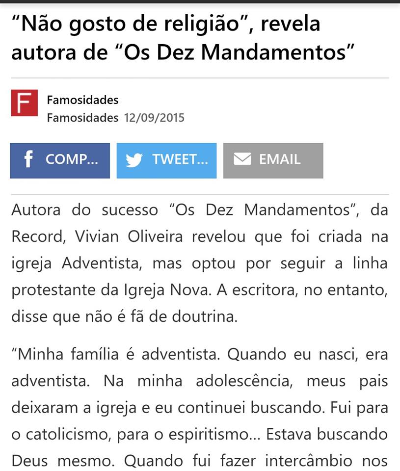 autora novela 10 mandamentos